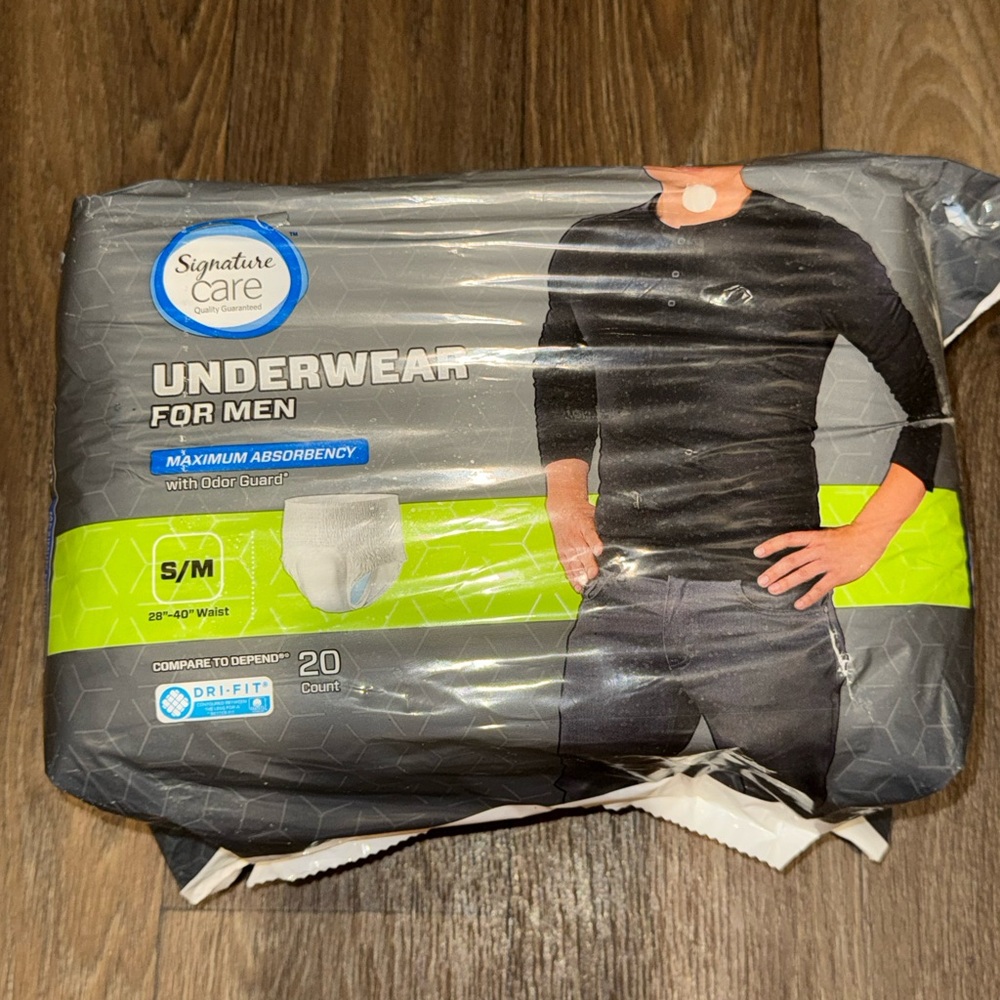 Signature Care Underwear Men’s Small/Medium